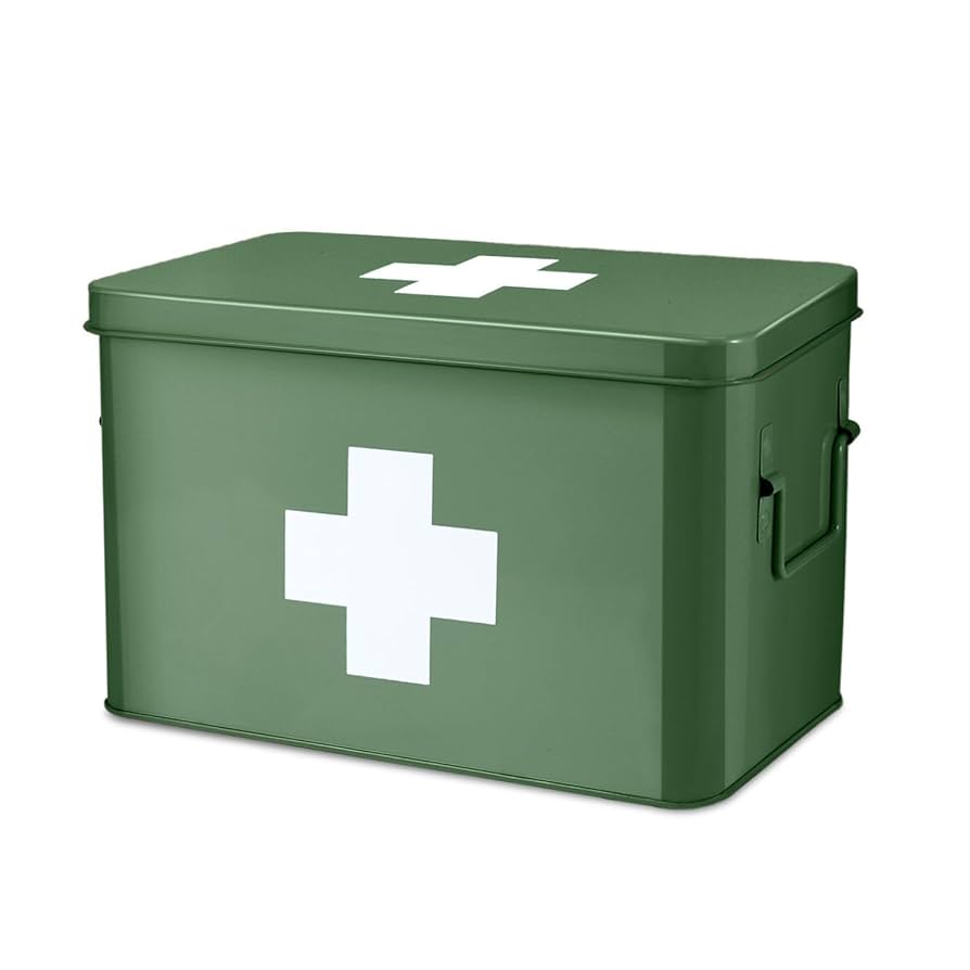 Amazon.com: Flexzion First Aid Box Organizer Empty 13